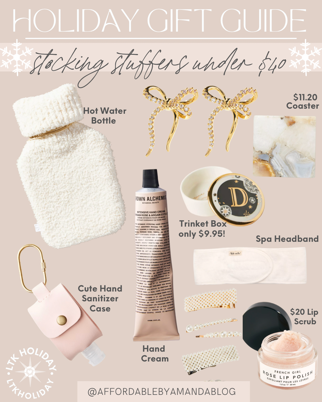 Best Stocking Stuffers for Women Affordable by Amanda