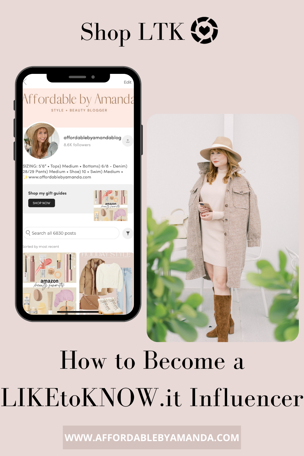 How to Become a Full Time Influencer - Affordable by Amanda