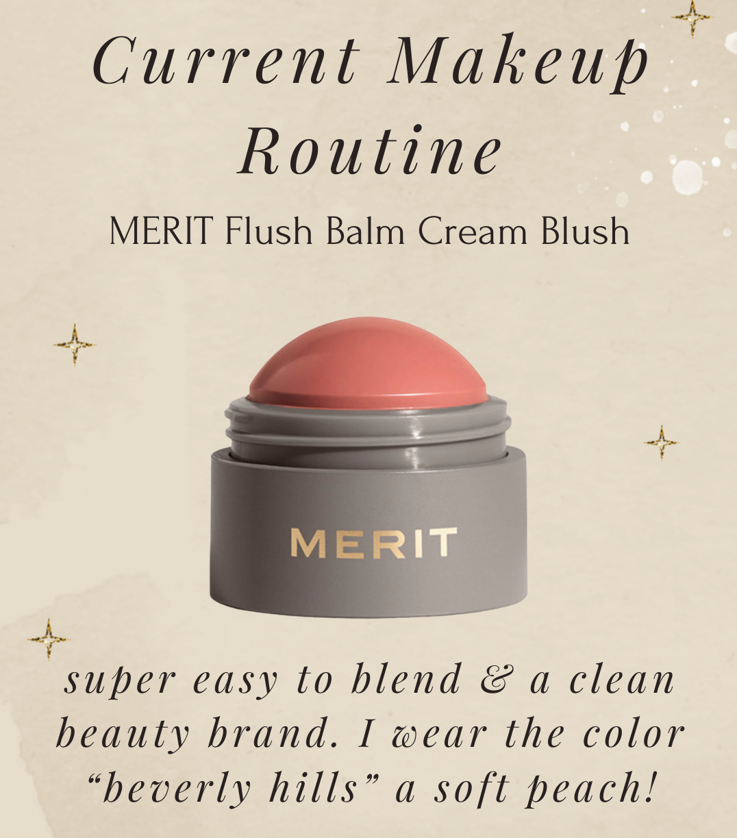MERIT Flush Balm Cream Blush | My Current Winter Makeup Routine | Affordable by Amanda