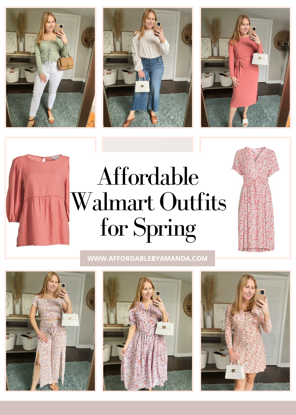 Affordable Walmart Outfits for Spring 2022 - www.affordablebyamanda.com - Affordable by Amanda