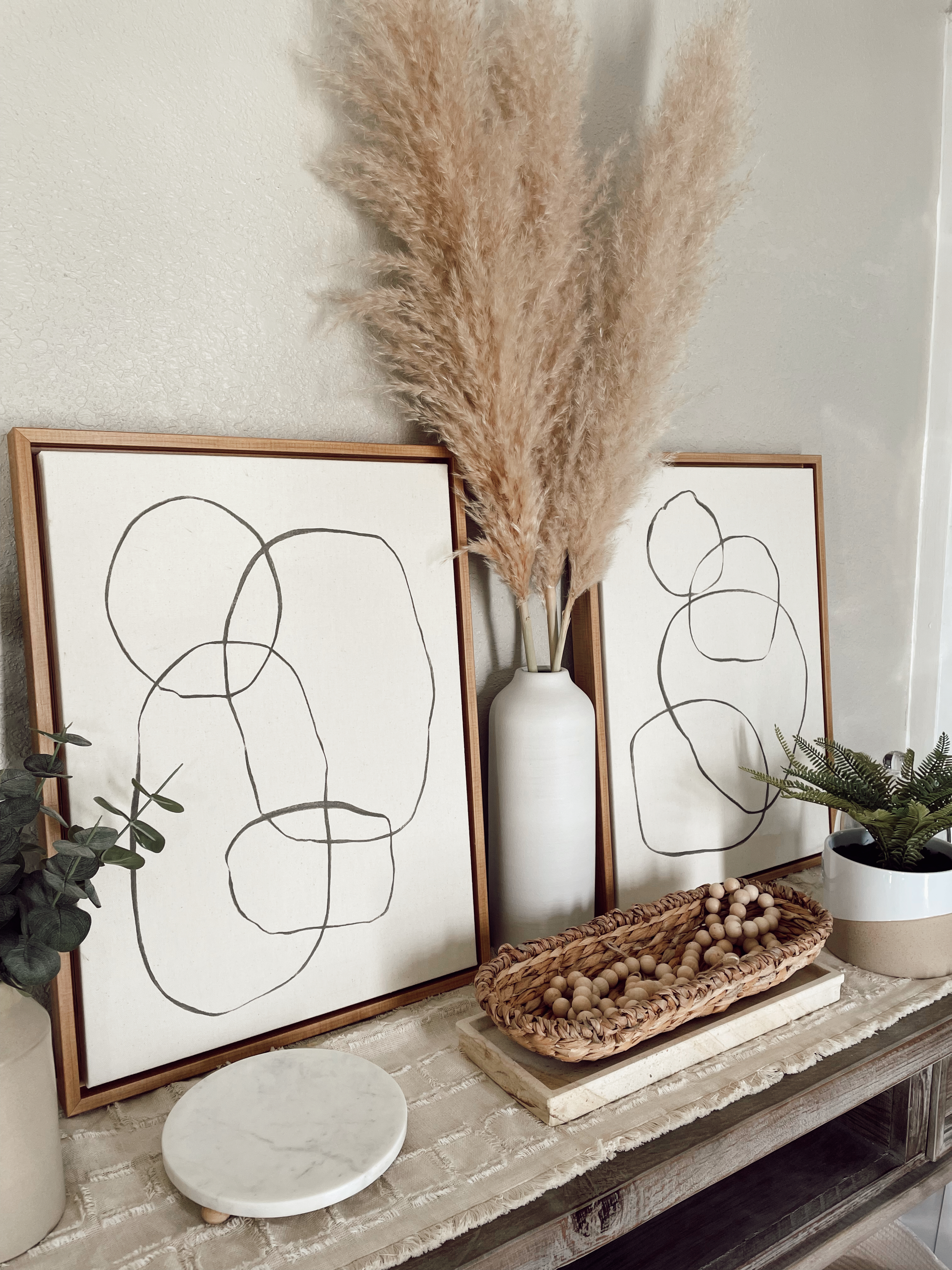 Kate and Laurel Sylvie Modern Circles and Going in Circles Framed Canvas Art Print - Walmart Home Decor Spring 2022 - Affordable by Amanda