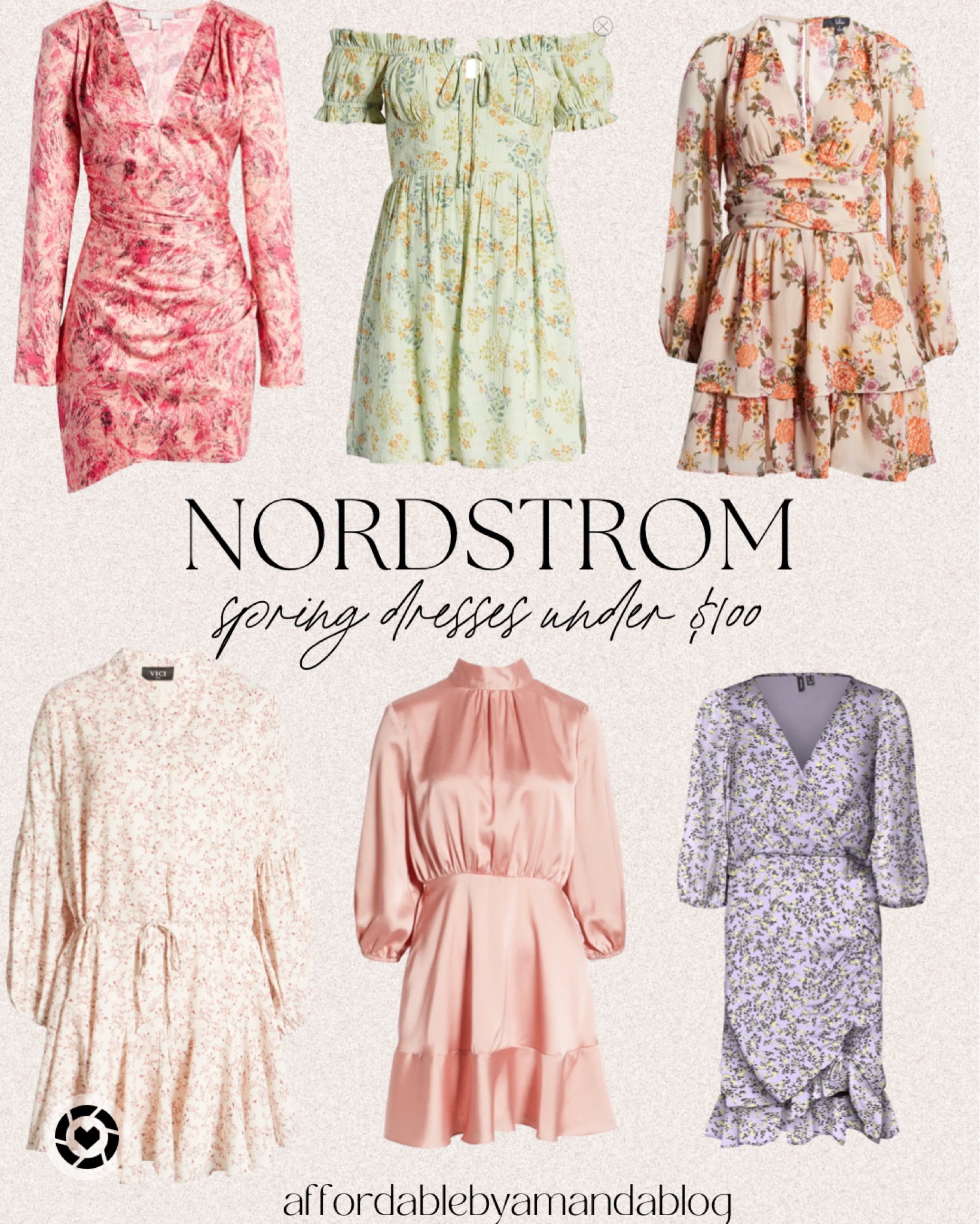 Nordstrom Spring Dresses Under $100 - Affordable by Amanda