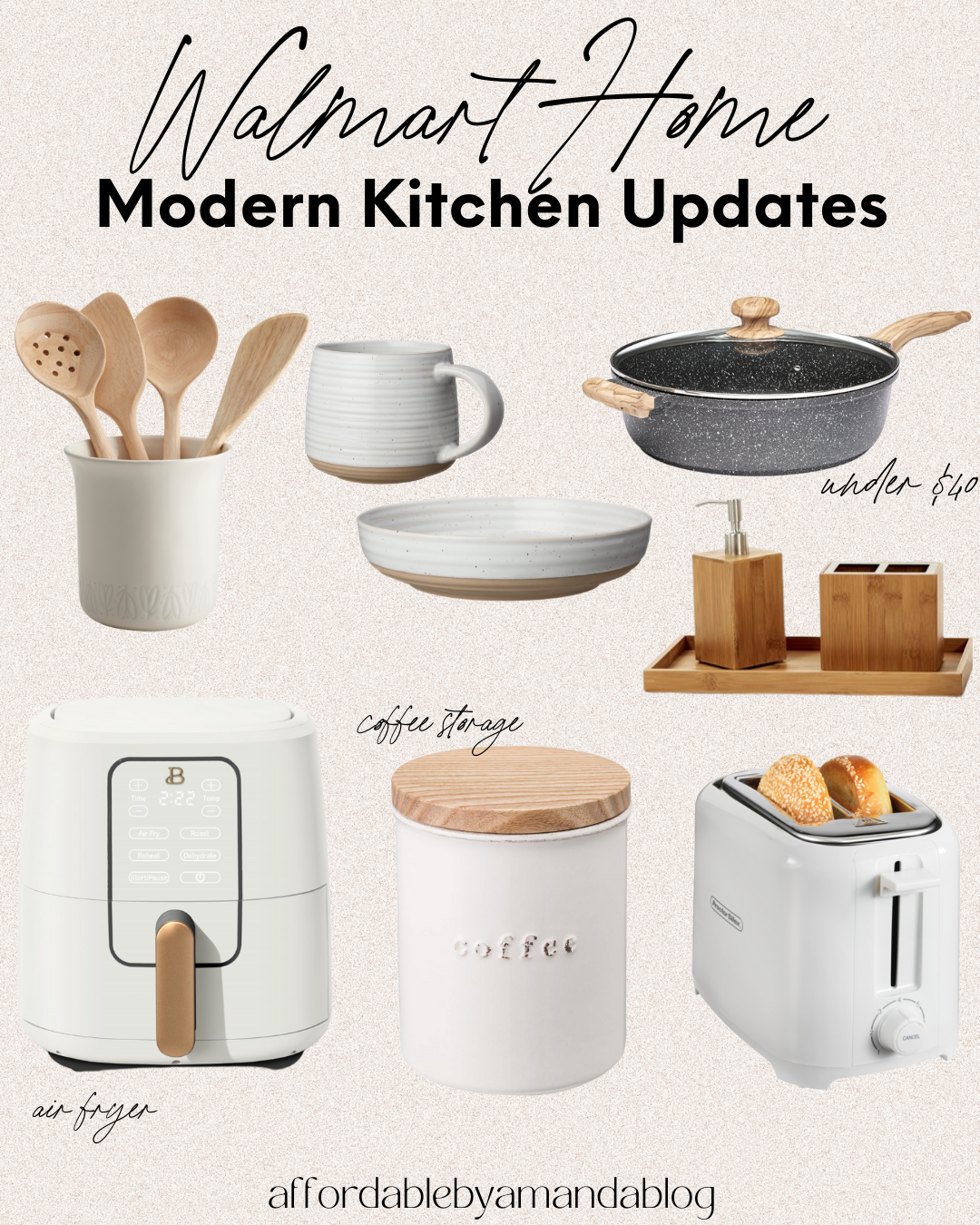 Walmart Home Modern Kitchen Updates - www.affordablebyamanda.com - Affordable by Amanda