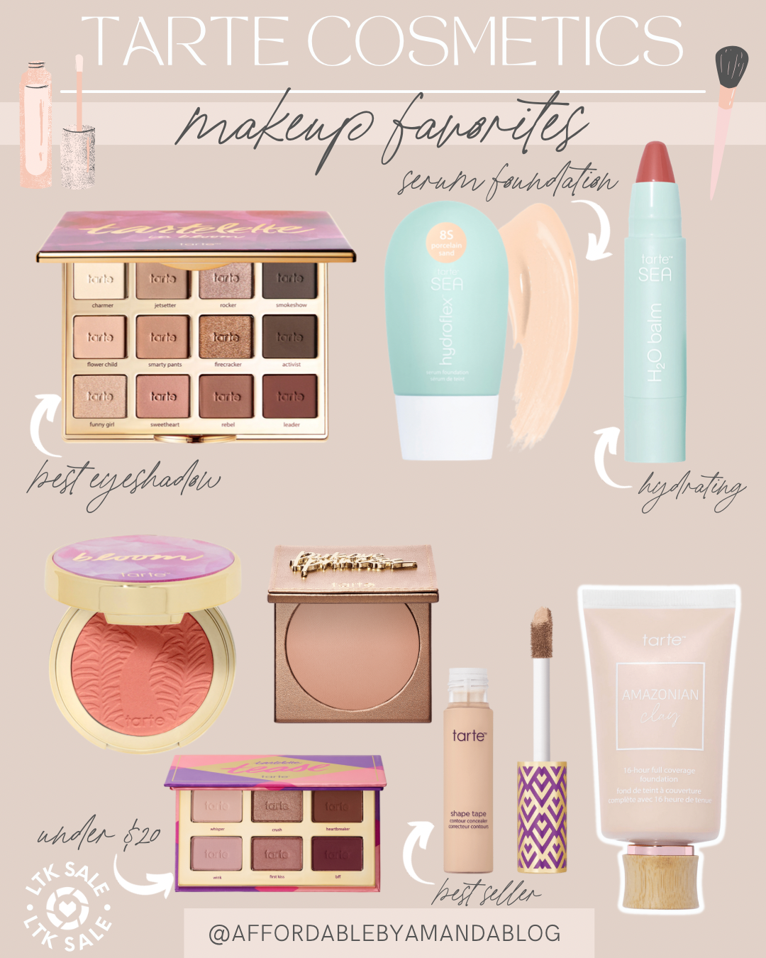 A Guide to My Favorite Products from Tarte Cosmetics - Affordable by Amanda