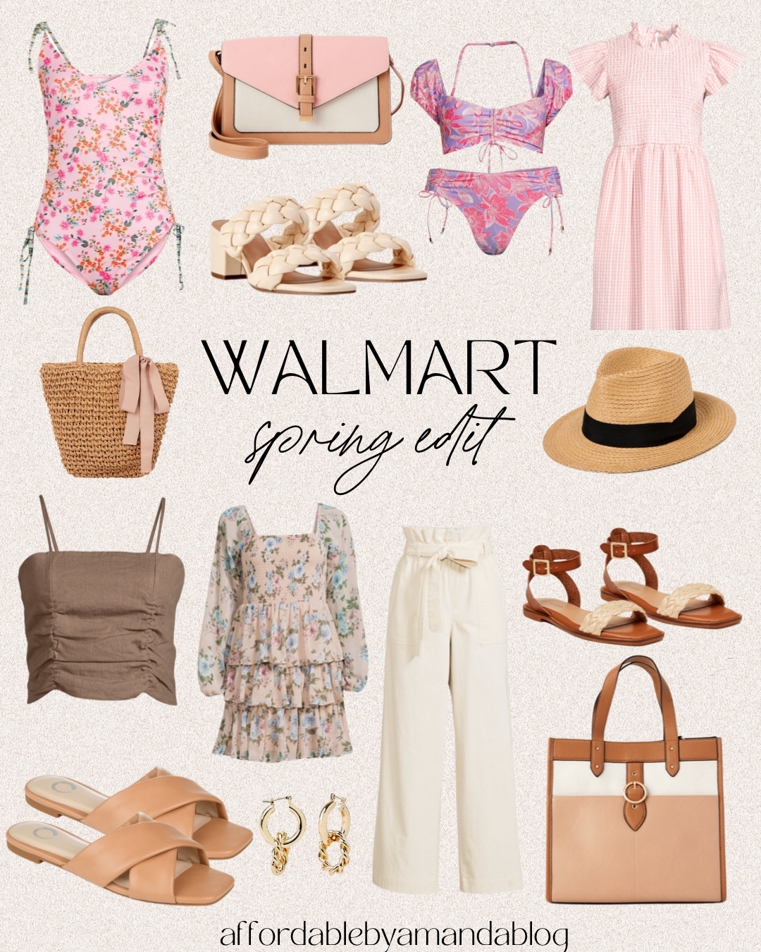 Cute Spring Finds from Walmart - Spring 2022 Walmart Dresses, Shoes, Bags, Swimwear - Affordable by Amanda