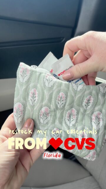 #ad I never 🚫 leave home without a stocked car essentials bag! #cvsstorebrands #cvspartner 

TAP my CVS Storefront to shop the CVS Store Brand Products I’m loving this summer! ✨🌴

I always head to @cvspharmacy to refill it with trusted CVS Store Brand favorites! 🙌🚗☀️

Living in Florida means I’m always prepared for busy days, beach trips, road trips, and unexpected emergencies. 

& OMG 😱 my cuteeeee 🥰 car essentials bag is stocked with electrolyte drink mix, motion sickness medicine [IYKYK], hand sanitizer, hand cream, and a nail emergency kit—all affordable value brands I trust from CVS. 

Having everything in one place gives me peace of mind whether I’m running errands or heading out for the day.

If you’re building your own emergency car essentials kit, don’t overlook the amazing value you can find with CVS store brands! 🤍 

 #CVSFinds cvs pharmacy, cvs haul, cvs run, cvs essentials, summer finds, #summeronwithcvs CVS car essentials, Florida car essentials, car essentials bag, CVS Health, CVS store brand, emergency car kit, road trip essentials, car organization, women’s car essentials, FloridaLifestyle FloridaGirl CarEssentials EmergencyKit RoadTripEssentials SummerEssentials EverydayEssentials