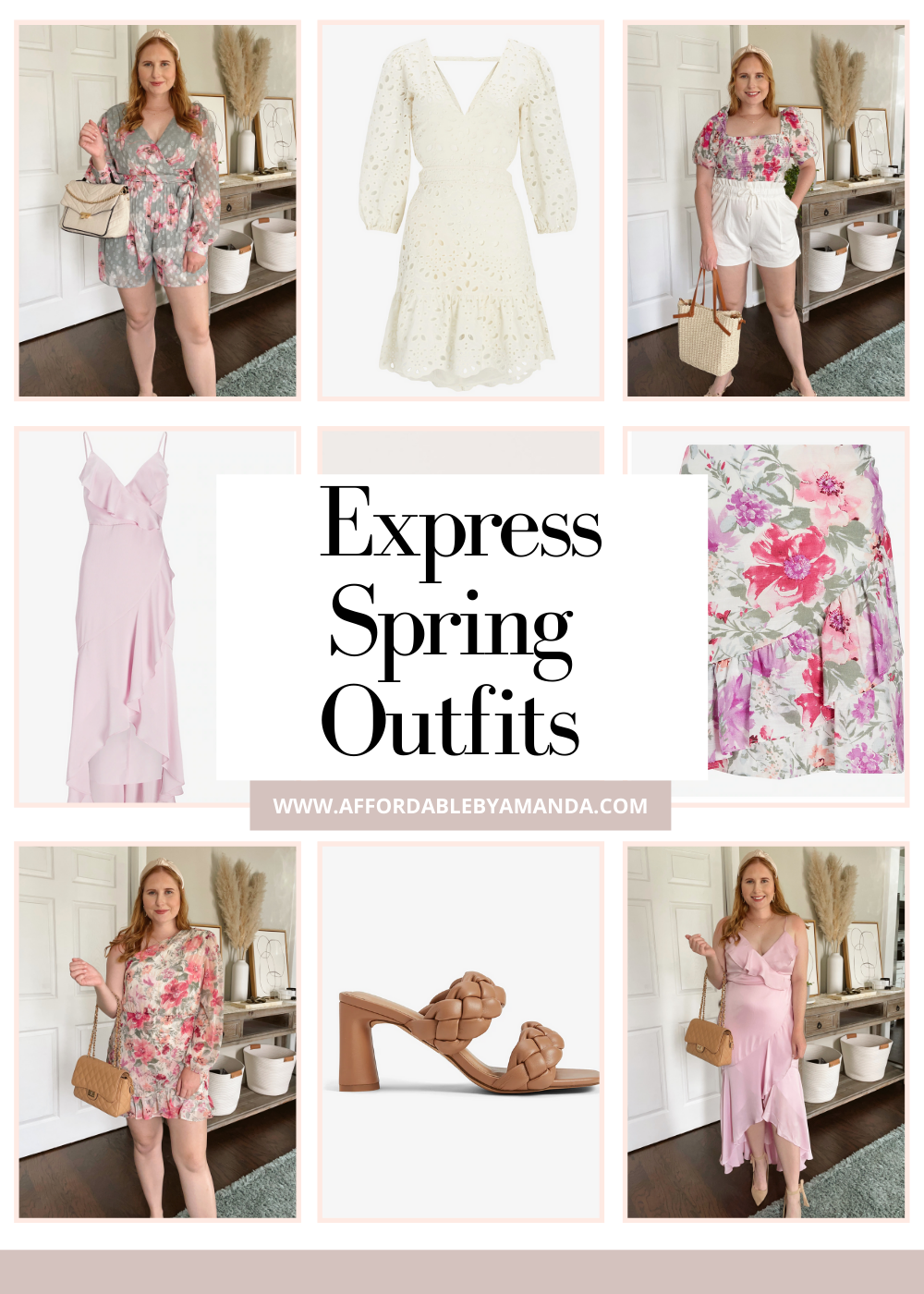 Spring Outfits from Express - Express Spring Dresses 2022 - Affordable by Amanda 