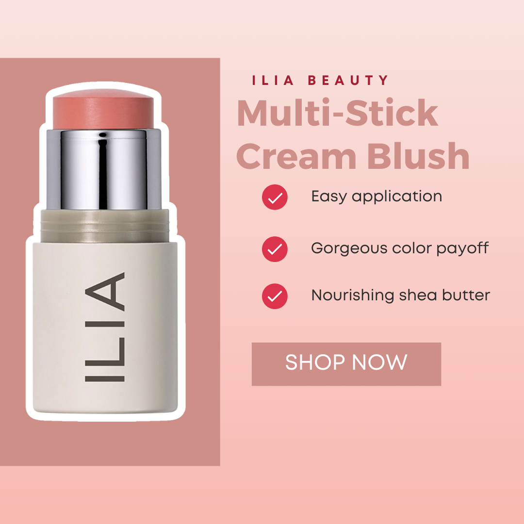 Ilia Multi-Stick Cream Blush + Lip Tint Review - Affordable by Amanda