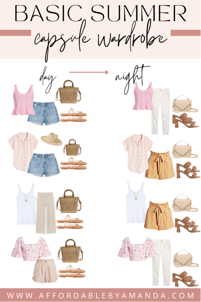 Basic Summer Capsule Wardrobe - Affordable by Amanda