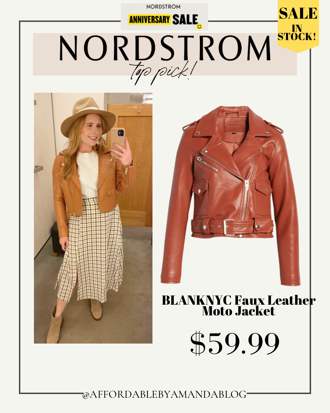 BLANKNYC Faux Leather Moto Jacket at Nordstrom.com
