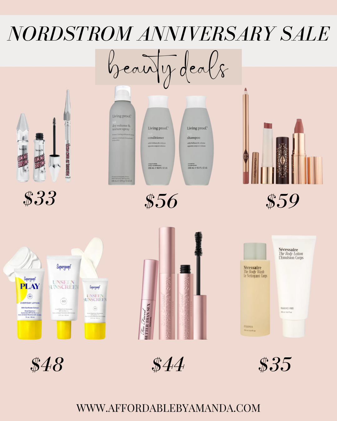 Best Nordstrom Anniversary Beauty Sales 2022 - Affordable by Amanda