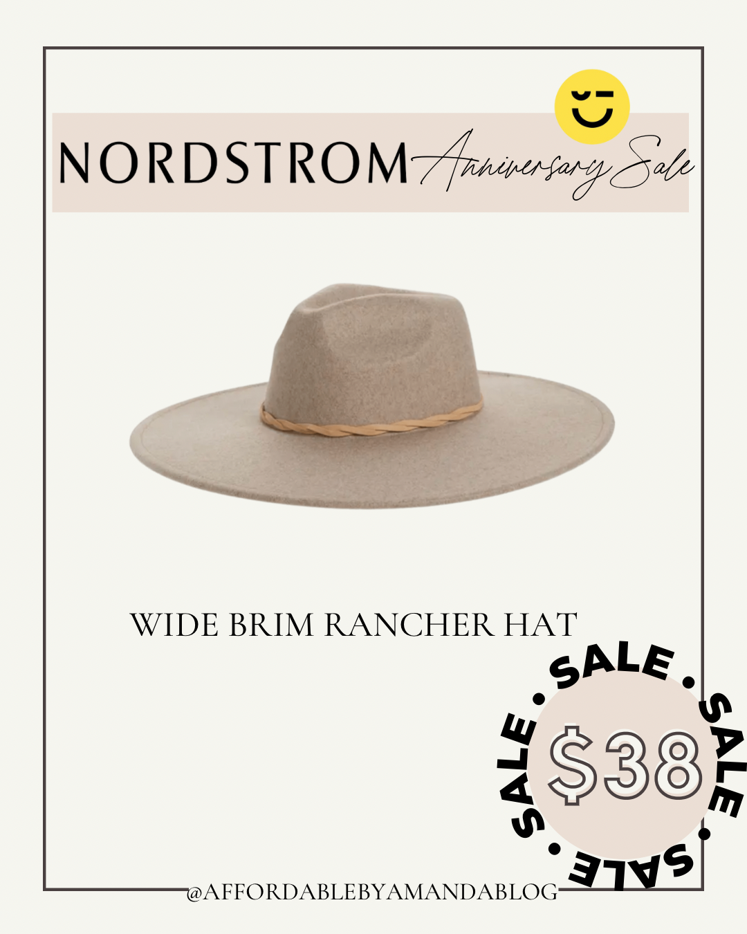 Treasure & Bond Shelby Wide Brim Rancher Hat 