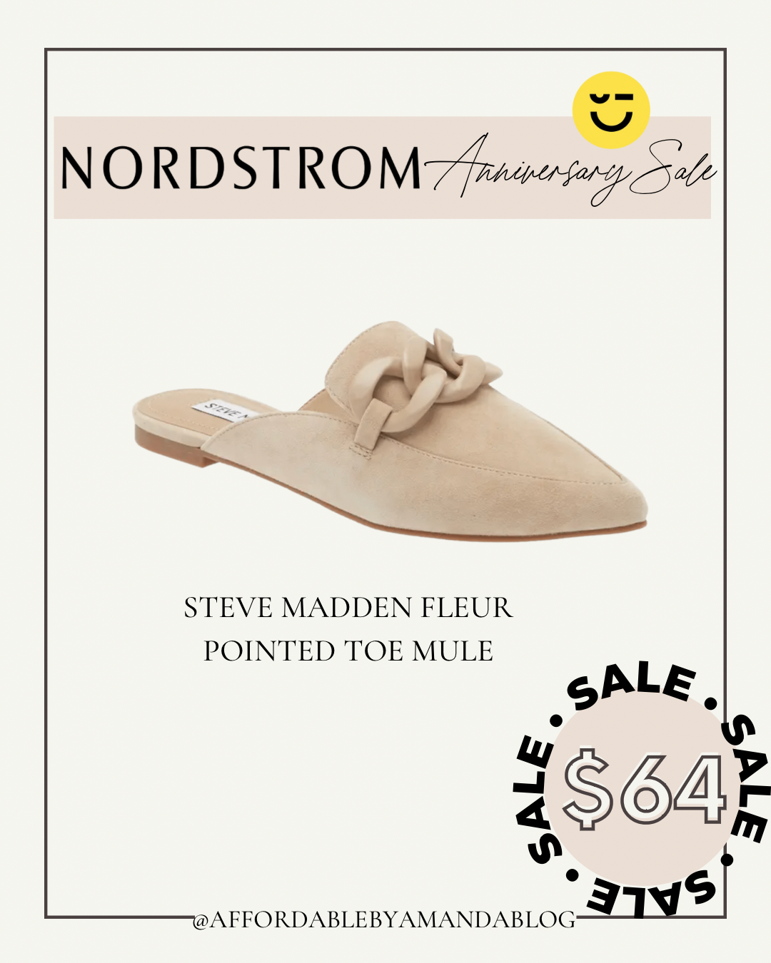 Steve Madden Fleur Pointed Toe Mule at Nordstrom 