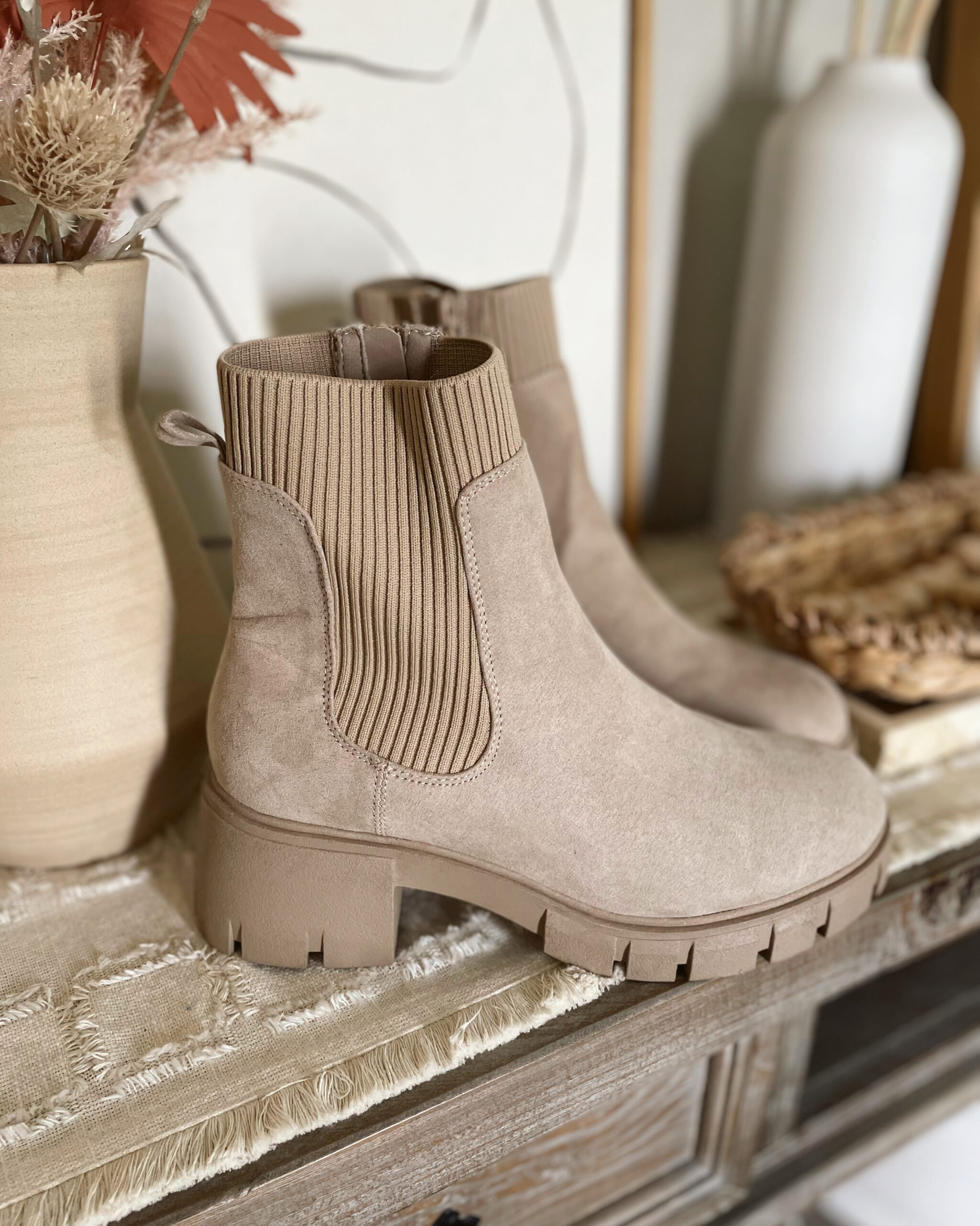 No Boundaries Women's Knit Chelsea Boots at Walmart for Fall 2022