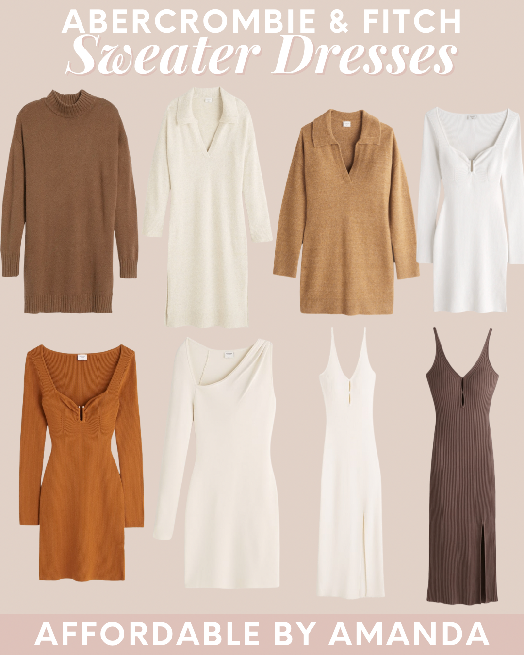 Abercrombie & Fitch Sweater Dresses for Fall - Affordable by Amanda 