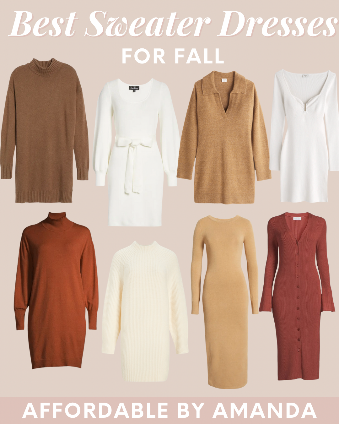 Best Sweater Dresses for Fall 2022 - Affordable by Amanda