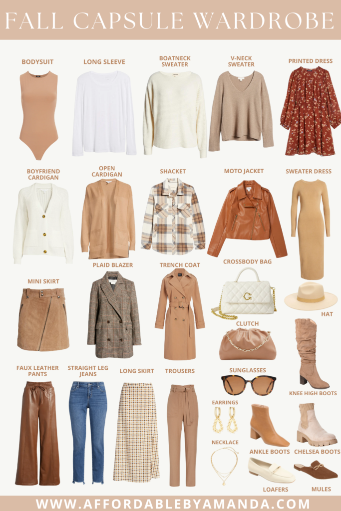 Fall Capsule Wardrobe 2022 - Affordable by Amanda