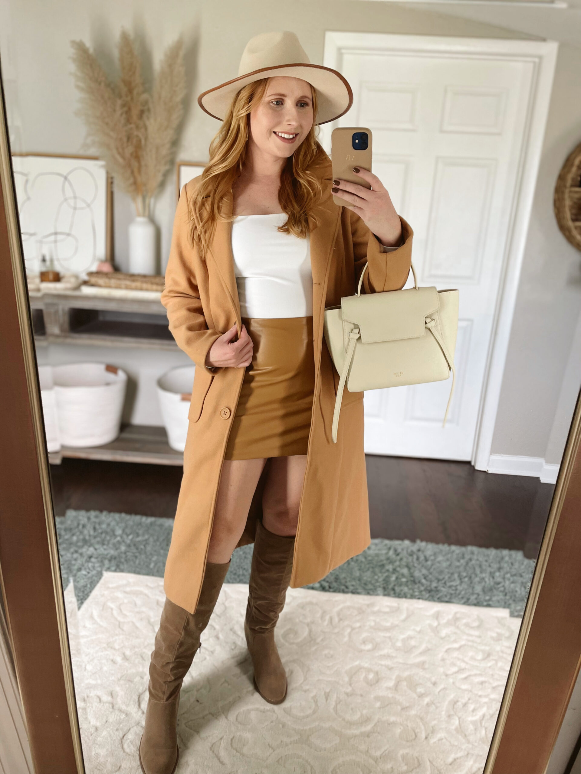 A Classic Abercrombie Sweater + Knee High Boots Fall Outfit