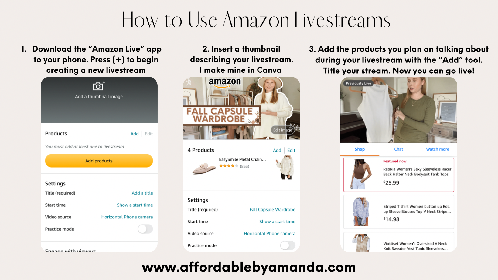 Amazon Livestream Tips | How to Make An Amazon Storefront in 2022 | Amazon Influencer Storefront | How to Create an Amazon Storefront as an Influencer