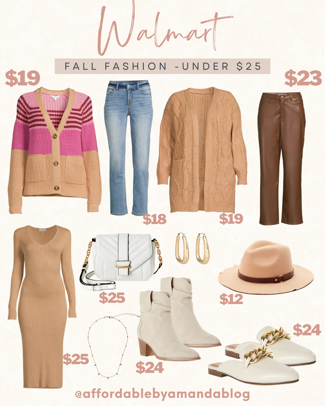 Walmart Fall Fashion Finds Under $25 - Affordable by Amanda
