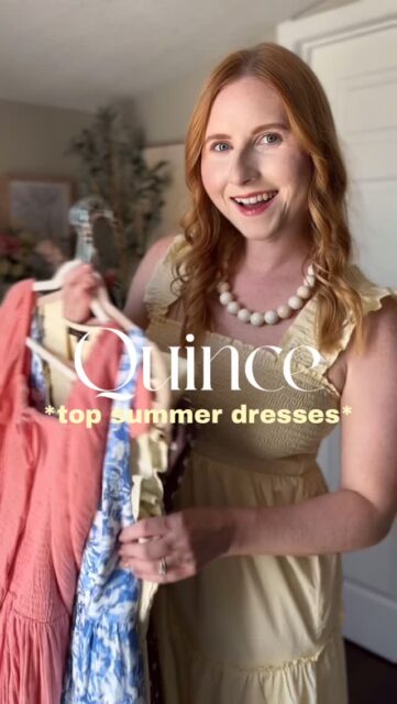 Quince summer dresses! I share mid size fashion here on my page @affordablebyamanda f0llow along for more chic outfit ideas! #quincepartner #midsizefashion #tryonhaul #onequince #summerdresses
