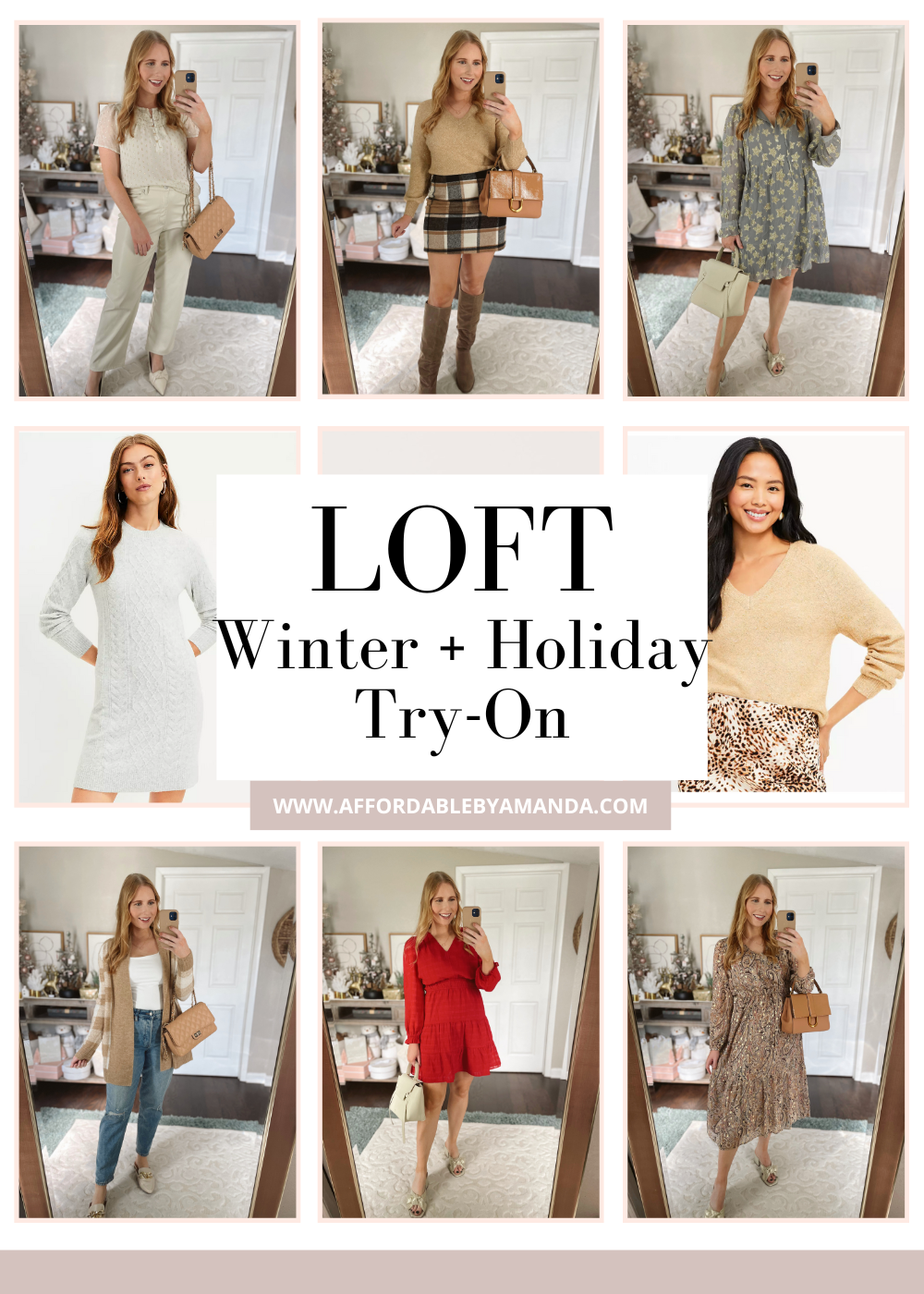 LOFT Winter Try On Haul 2022 - Affordable by Amanda