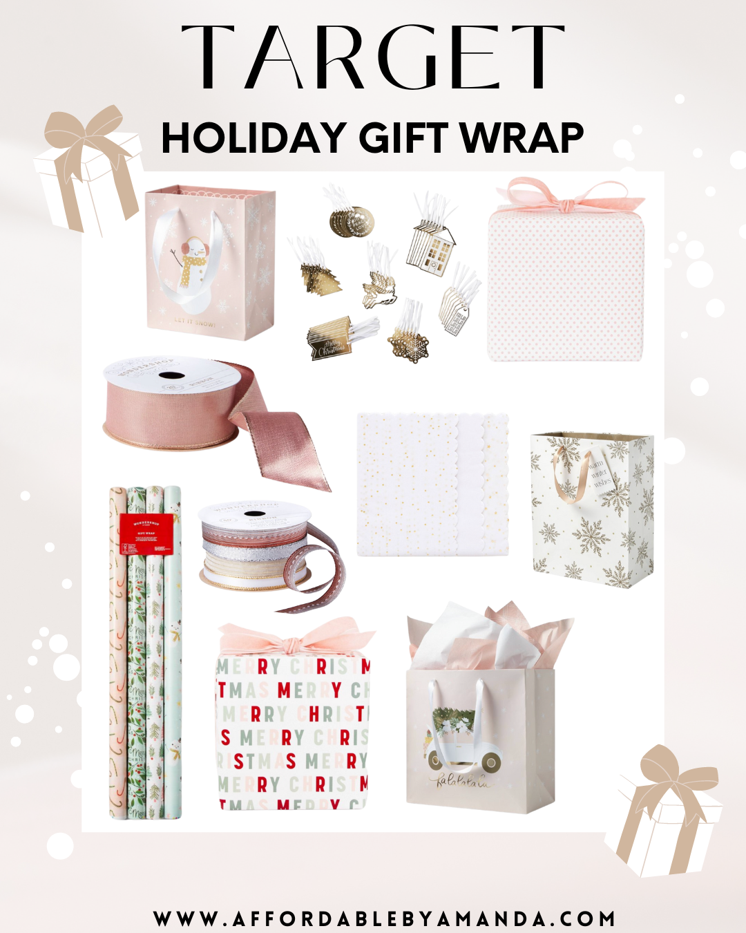 The Sugar Paper x Target Holiday Collection | Sugar Paper + Target Gift Wrap, Bags, Accessories for Holidays 2022