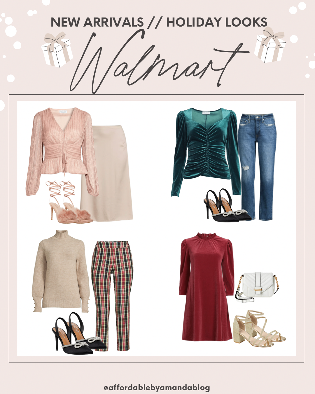 Walmart Holiday Outfits 2022 | Holiday Outfit Ideas at Walmart for 2022 | Womens Holiday Clothes at Walmart