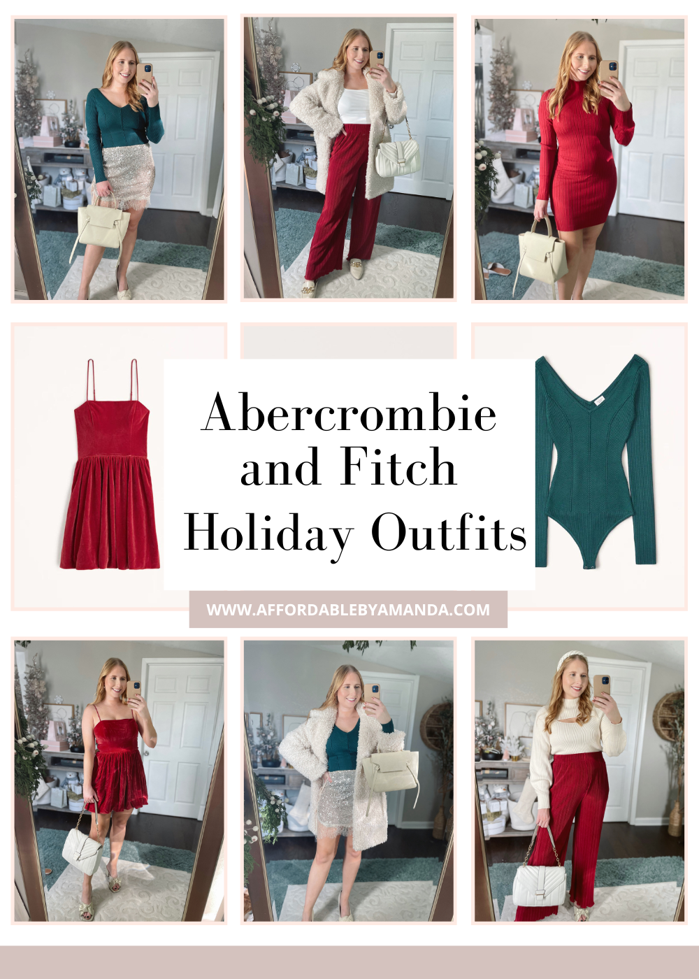 Women's Dresses & Jumpsuits | Abercrombie & Fitch | Abercrombie and Fitch Holiday Outfits 2022 | Abercrombie Festive Looks