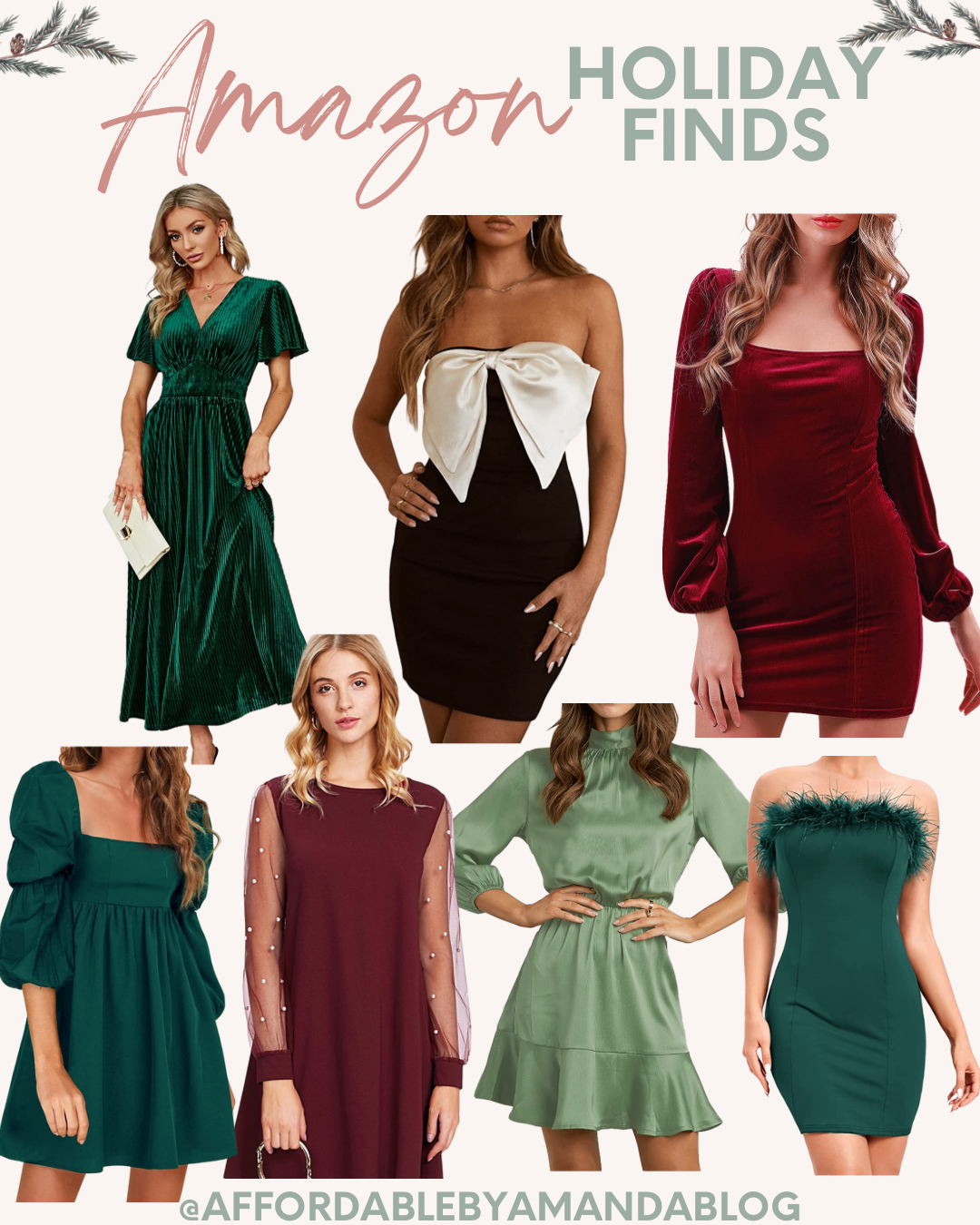 Amazon Holiday Dresses | Amazon Dresses for Christmas | Holiday Dresses at Amazon Under $50 | Amazon Holiday Style