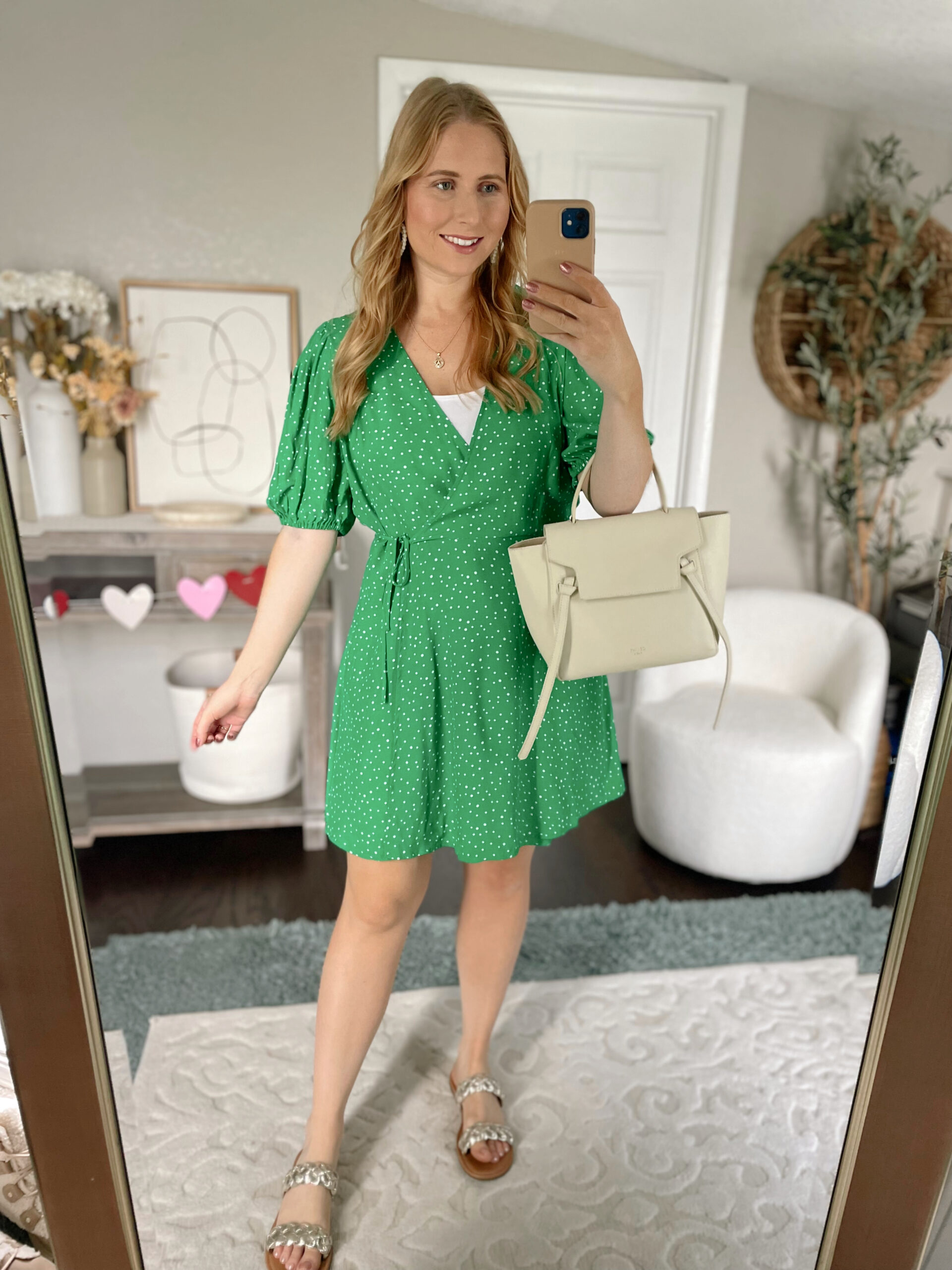Women's Puff Short Sleeve Wrap Dress - A New Day™ | Target Spring 2023 Outfits & Trends for Women