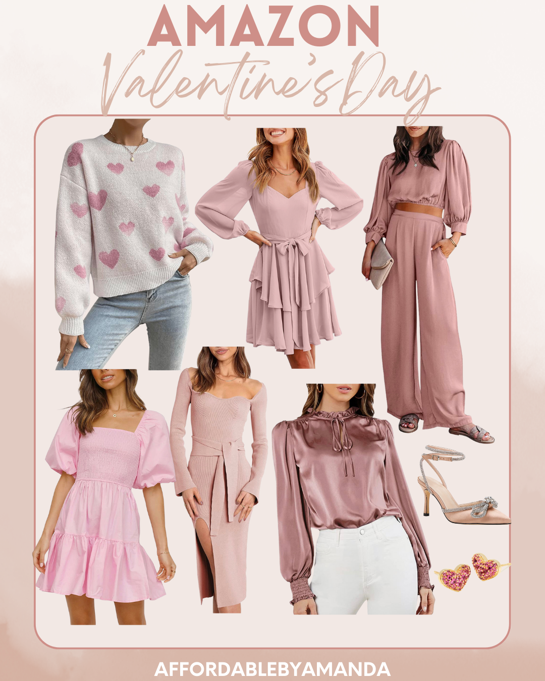 Valentines Day Dresses 2023 | Amazon Prime Valentine's Day Outfits | Amazon Valentine's Day Outfit Ideas | Affordable by Amanda