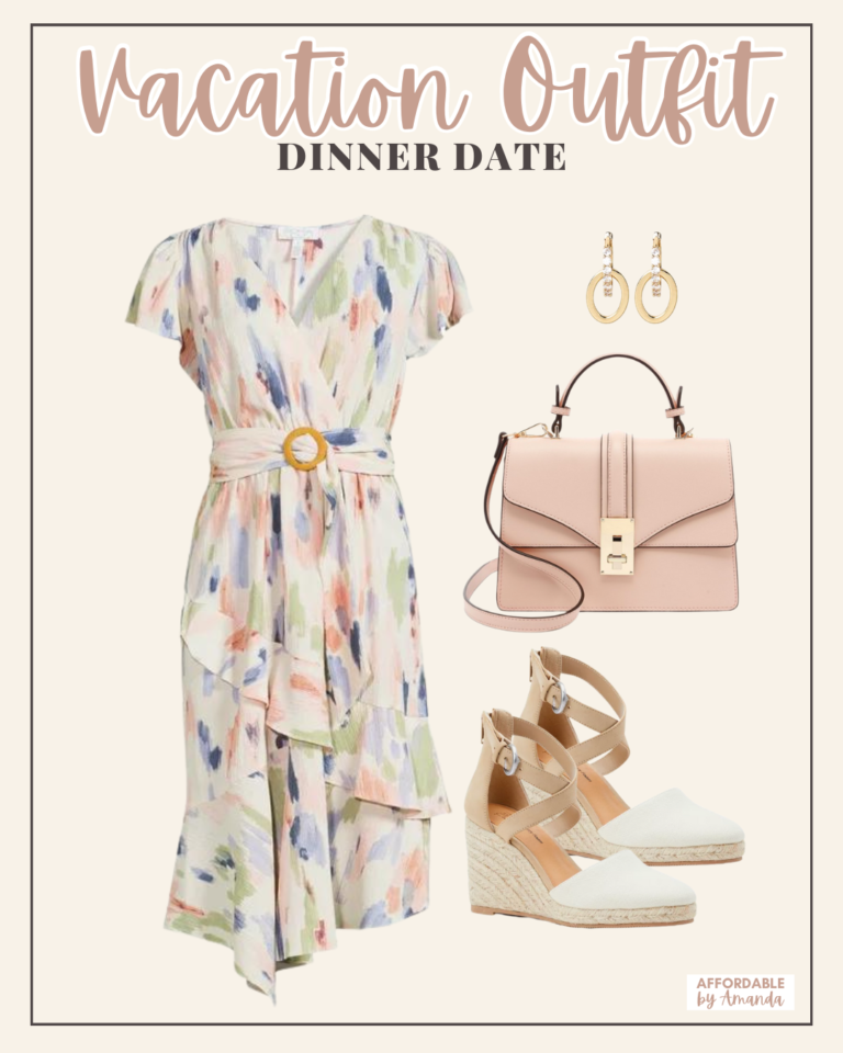 vacation-outfit-idea-2023-watercolor-print-dress-pink-handbag-espadrille-wedges-768x960.png