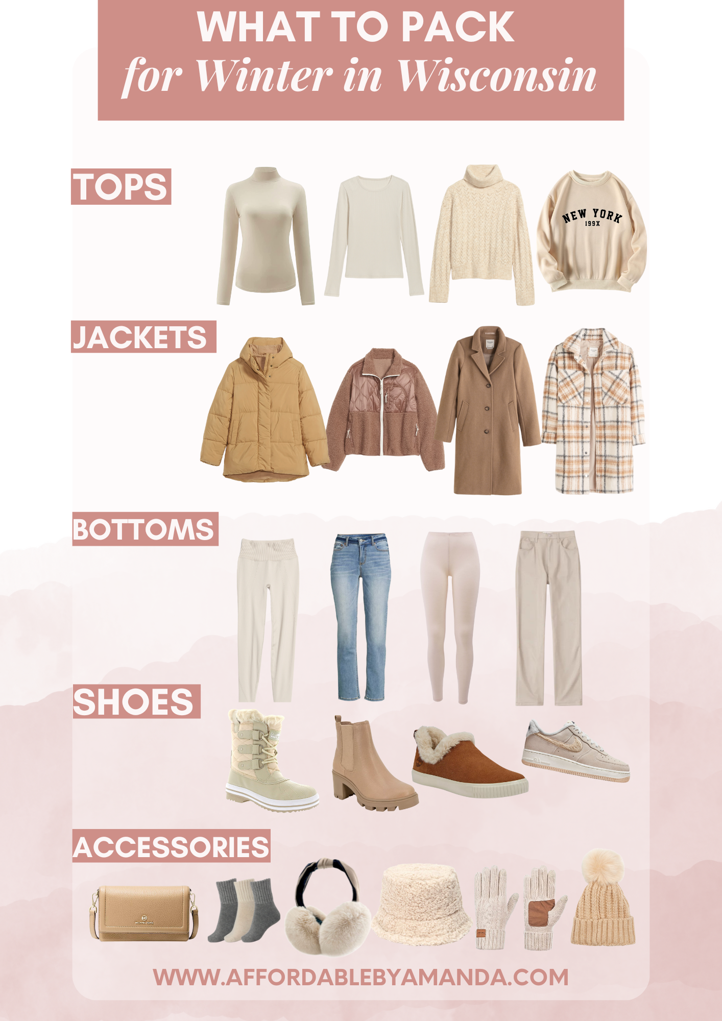 How to Dress for Wisconsin - What to Wear in Madison, Wisconsin - What To Pack for Winter in Wisconsin - What To Wear in Midwest USA