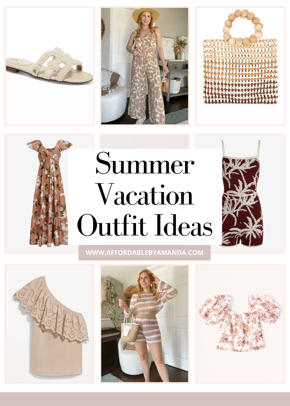 Summer Vacation Outfit Ideas 2023 - Affordable by Amanda