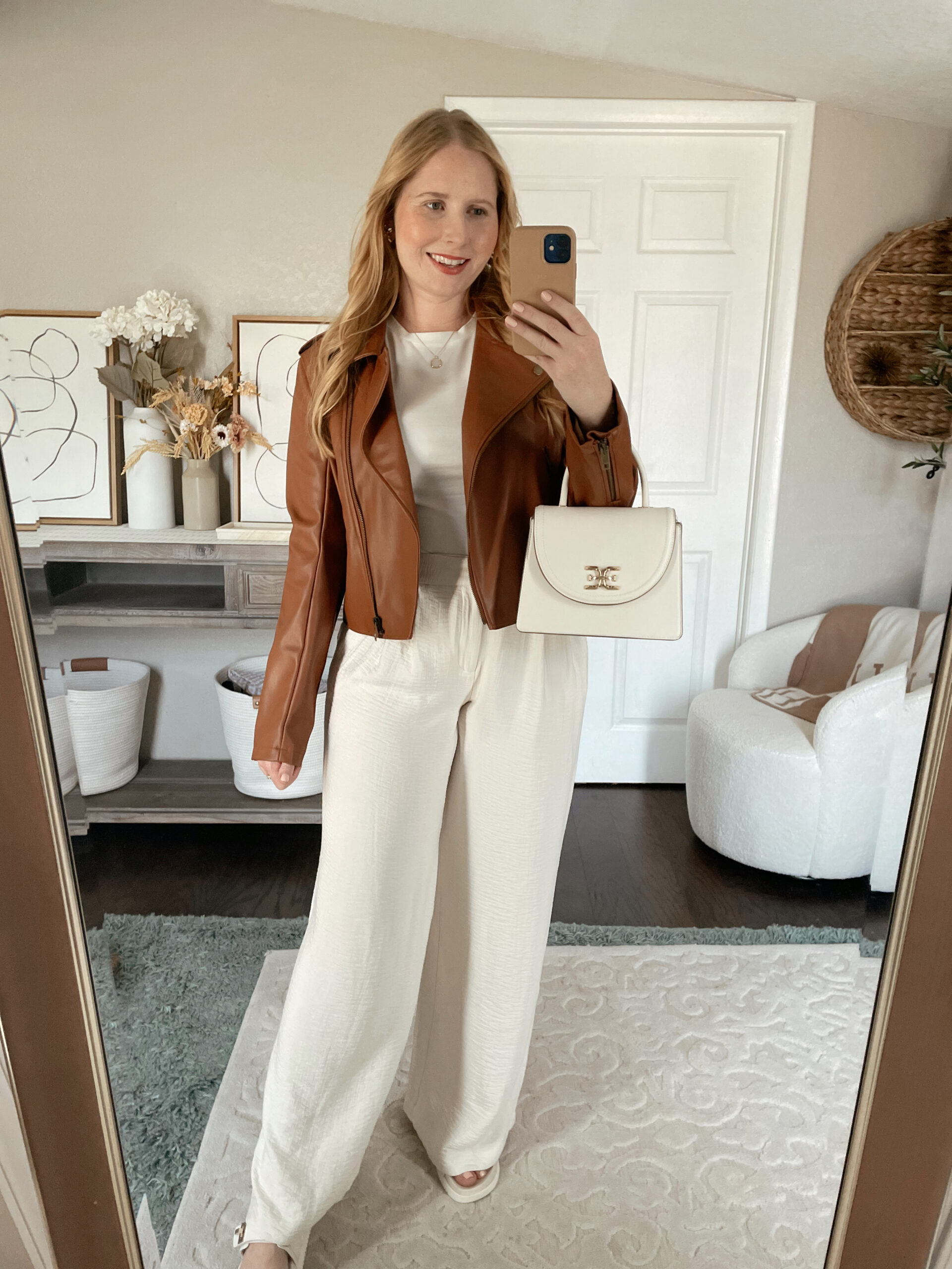 FAUX LEATHER TROUSER HAUL, FLARED STYLE