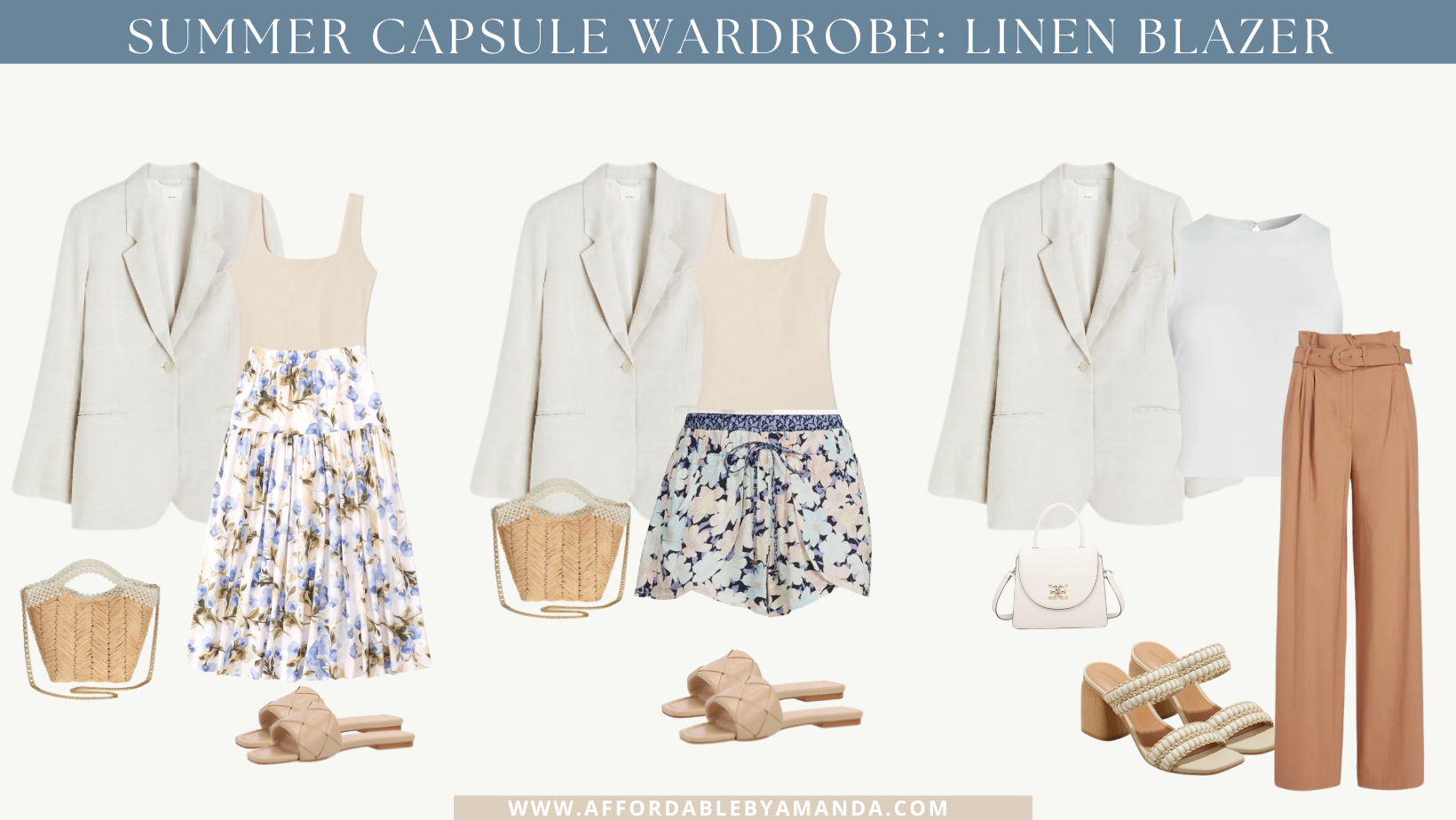 Summer Capsule Wardrobe - Styling a Linen Blazer