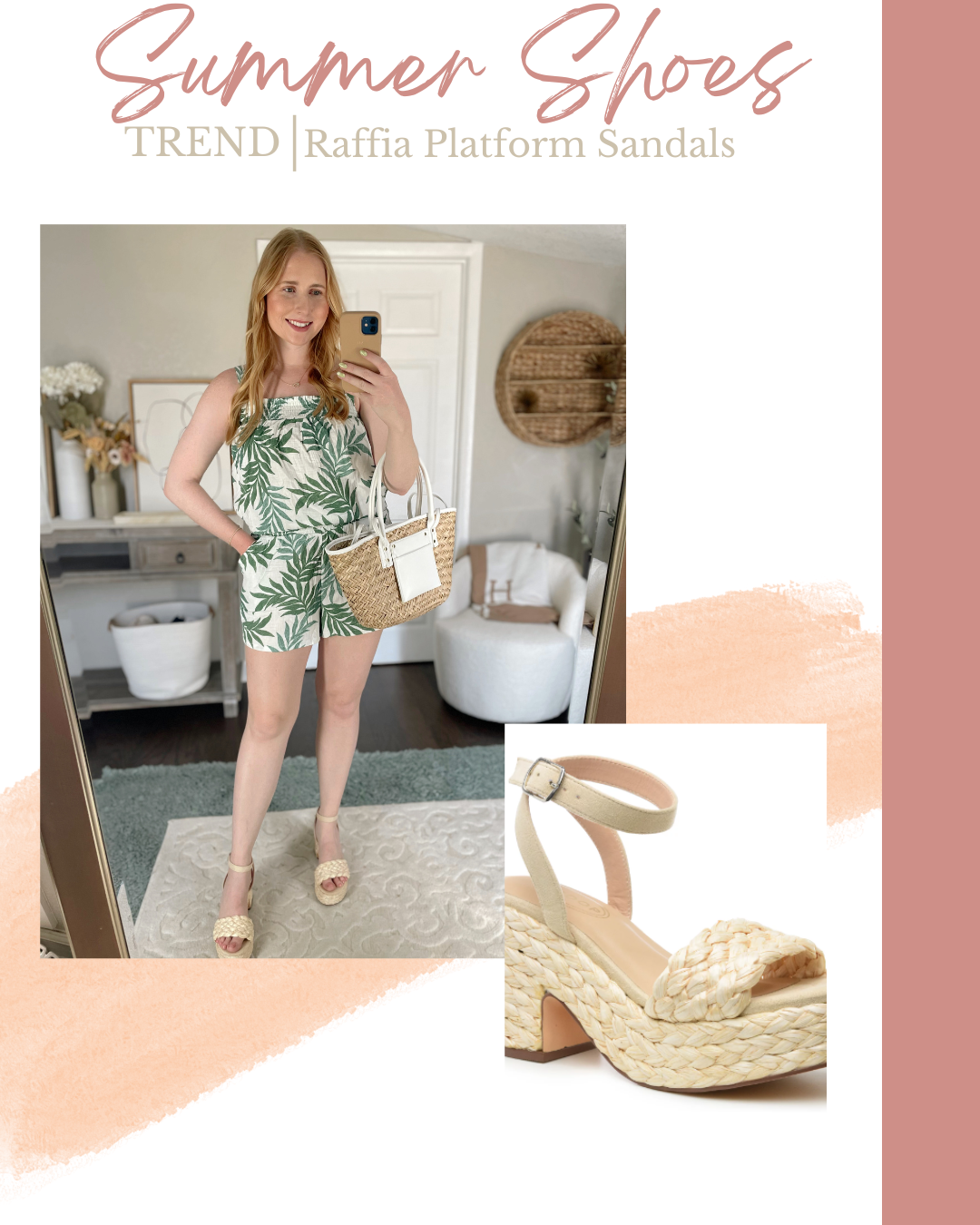 Scoop Women's Raffia Platform Sandals 