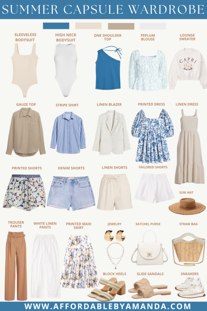 Summer Capsule Wardrobe 2023 - Affordable by Amanda