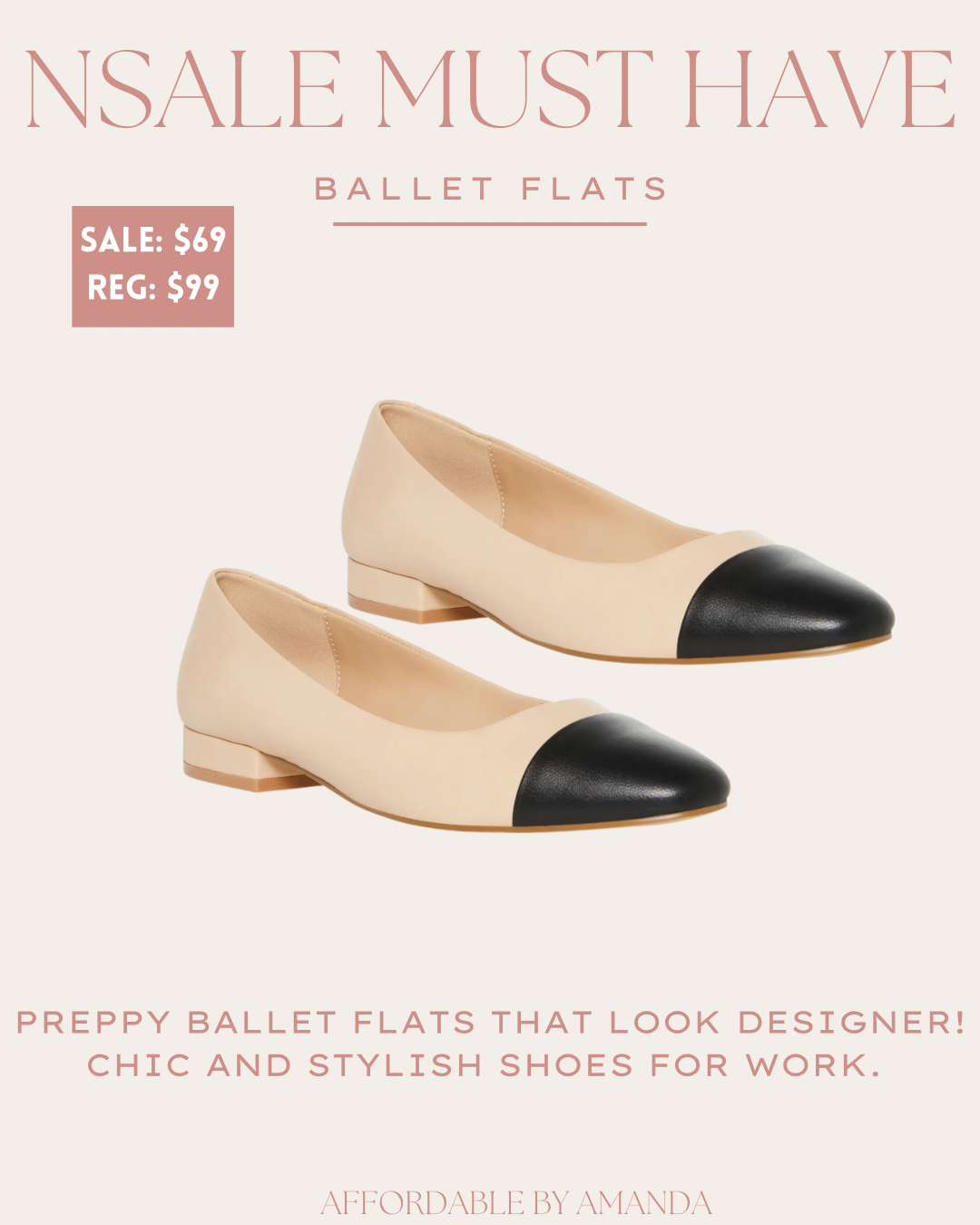 Steve Madden Blair Cap Toe Ballet Flat 