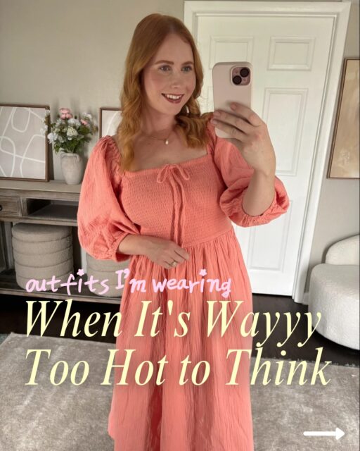 write ‘OUTFITS’ ✍️☀️ for all the details on my fave heat wave approved ✅ outfits!! 

This insane Florida heat has me reaching for the same types of outfits on repeat ☀️🥵 

When it’s simply too hot to think, I’m living in lightweight cotton, breathable linen, easy matching sets, and breezy summer dresses that actually keep me cool. 😎 

If you’re looking for affordable summer outfit ideas that are comfortable without sacrificing style, these are the pieces I’d wear over and over for errands, vacation, brunch, pool days, or everyday life in the heat. 🙌🏻

Breathable fabrics make all the difference during a heat wave, and these looks are proof you don’t have to spend a fortune to stay cool.

✨ Save this carousel for your next summer shopping trip and let me know which outfit is your favorite!

#AffordableFashion #SummerOutfits #HeatWaveStyle #CottonOutfits LinenOutfits AffordableStyle MidsizeFashion MidsizeStyle SummerStyle VacationOutfits FloridaStyle CasualSummerOutfits EverydayStyle BudgetFashion SummerWardrobe , affordable summer outfits, heat wave outfits, breathable summer clothing, cotton summer dresses, linen outfit ideas, midsize summer fashion, Florida outfit ideas

Stretchy, soft, flowy! 🌴✨

💯 now’s your sign to try Walmart activewear, thank me later!!! 👍🤩

Disney approved! 🏰☑️

A swimsuit I actually like?? 🌊 *finally* 

@oldnavy girly summer style 🎀☀️

🌴Easy smocked dress 👗 

FP look for less, throw on & go! ☺️

🏋️‍♀️ Workout must haves! Walmart nailed it!! Size M

Can’t believe these prices are from @walmart 😵✨

Dress is now $31 from @kohls x @lclaurenconrad 

🥰Cutest Anthro inspired blouse from Walmart 

👇🏻type OUTFITS for 🔗s