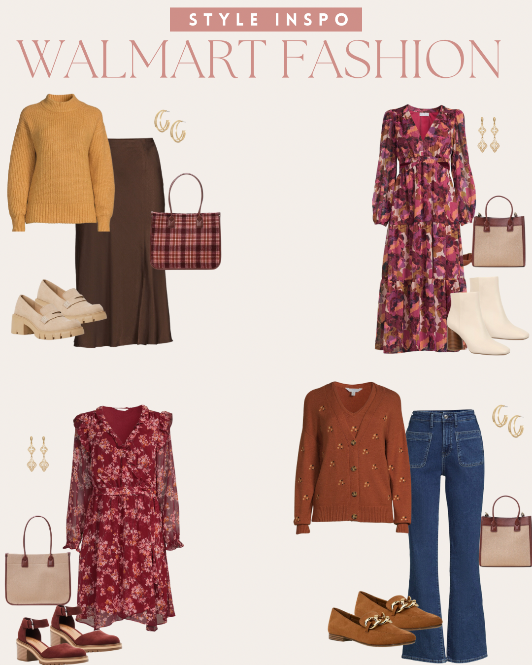 10 Fall Outfits with New Arrivals on Walmart - Affordable by Amanda