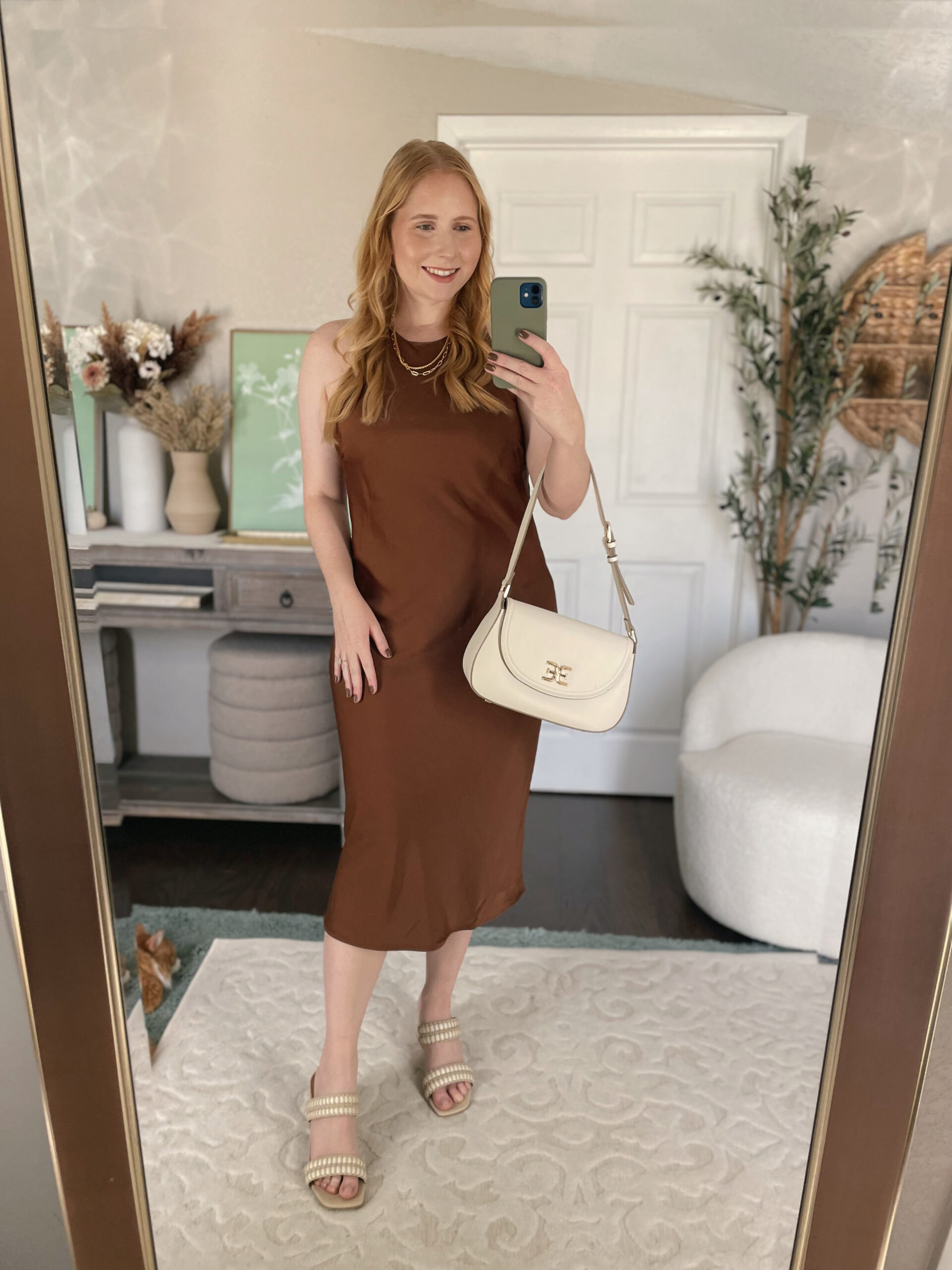 Women's High Neck Slip Dress - A New Day - 15 Trendy Fall Outfits to Recreate Now - Affordable by Amanda