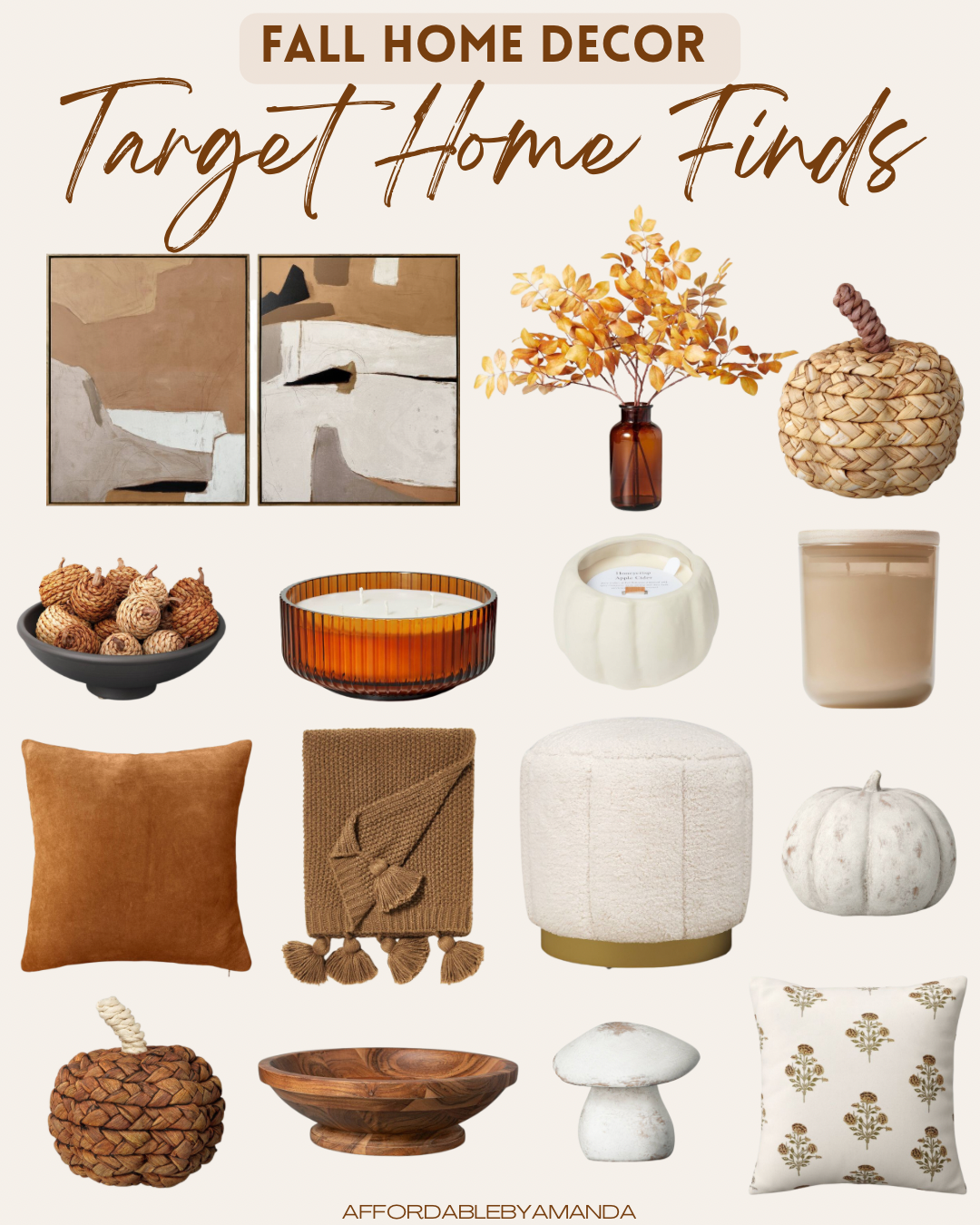 Target Fall Home Decor - Target Fall Decor 2023 - Affordable Fall Home Decor Finds