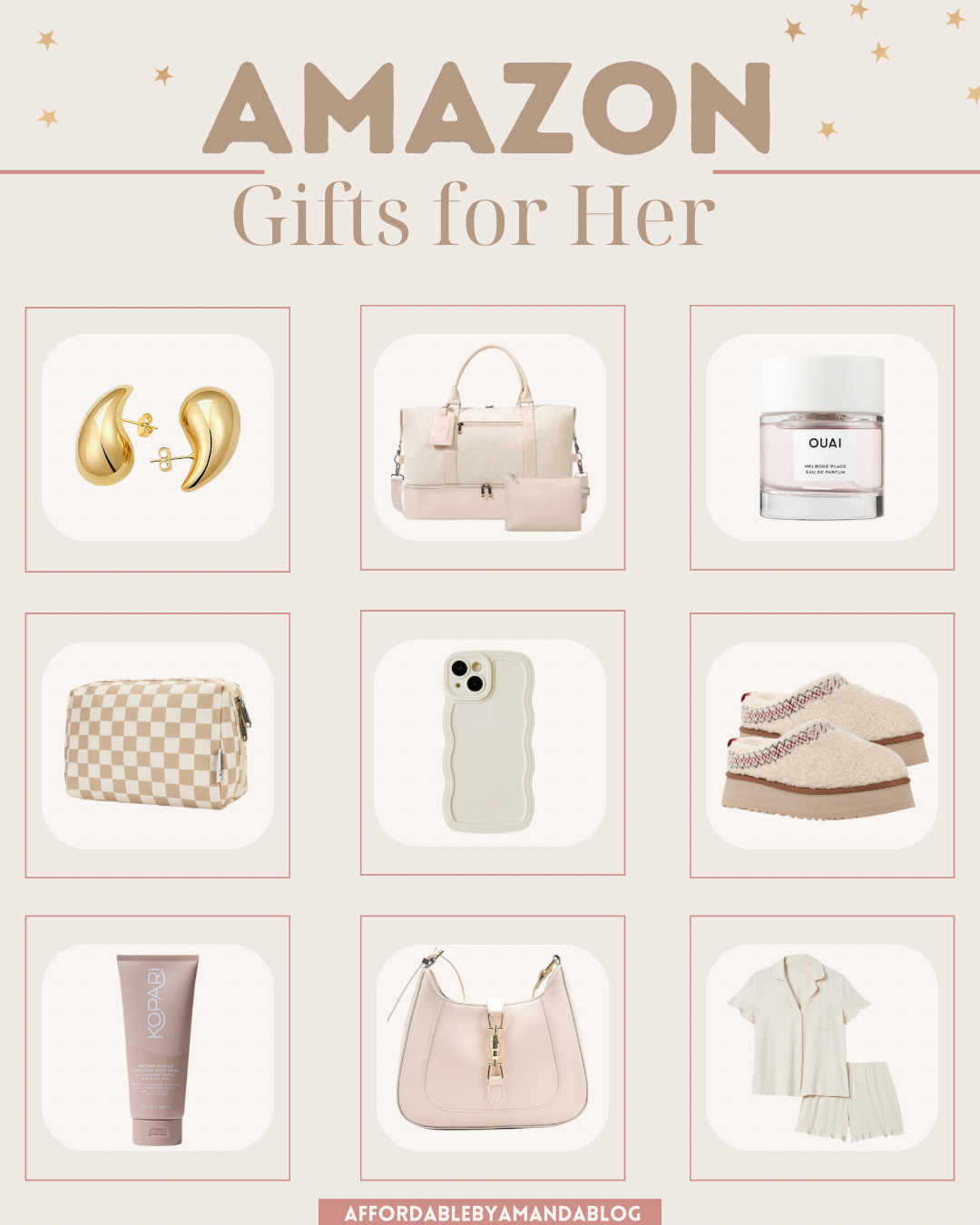 Amazon Gifts for Her Under $50 - Affordable by Amanda - Amazon Holiday Gift Guide 2023