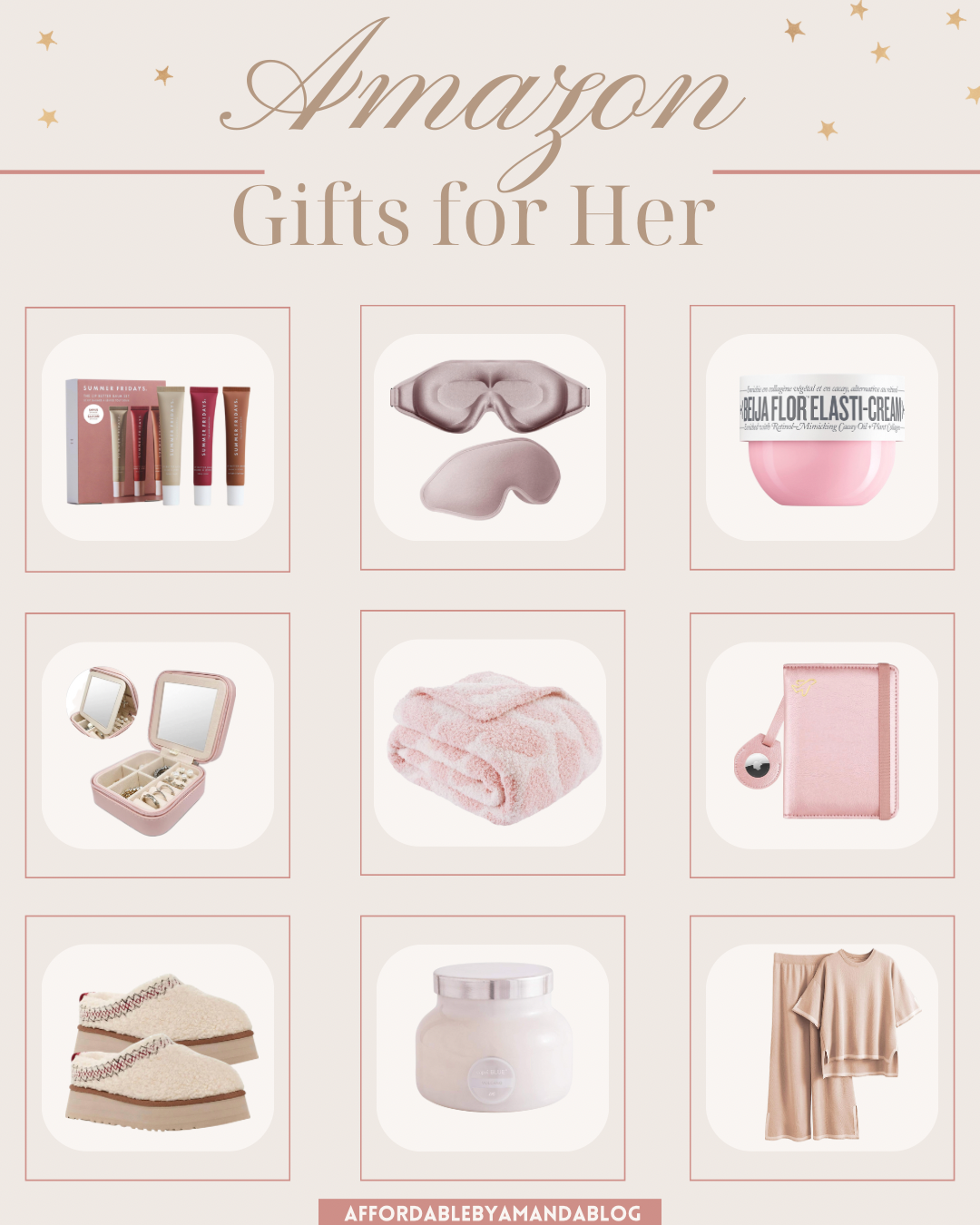 50 Holiday Gifts For Women in 2023 - Best Gifts for Under $50 - Affordable by Amanda shares gift ideas for women this holiday season