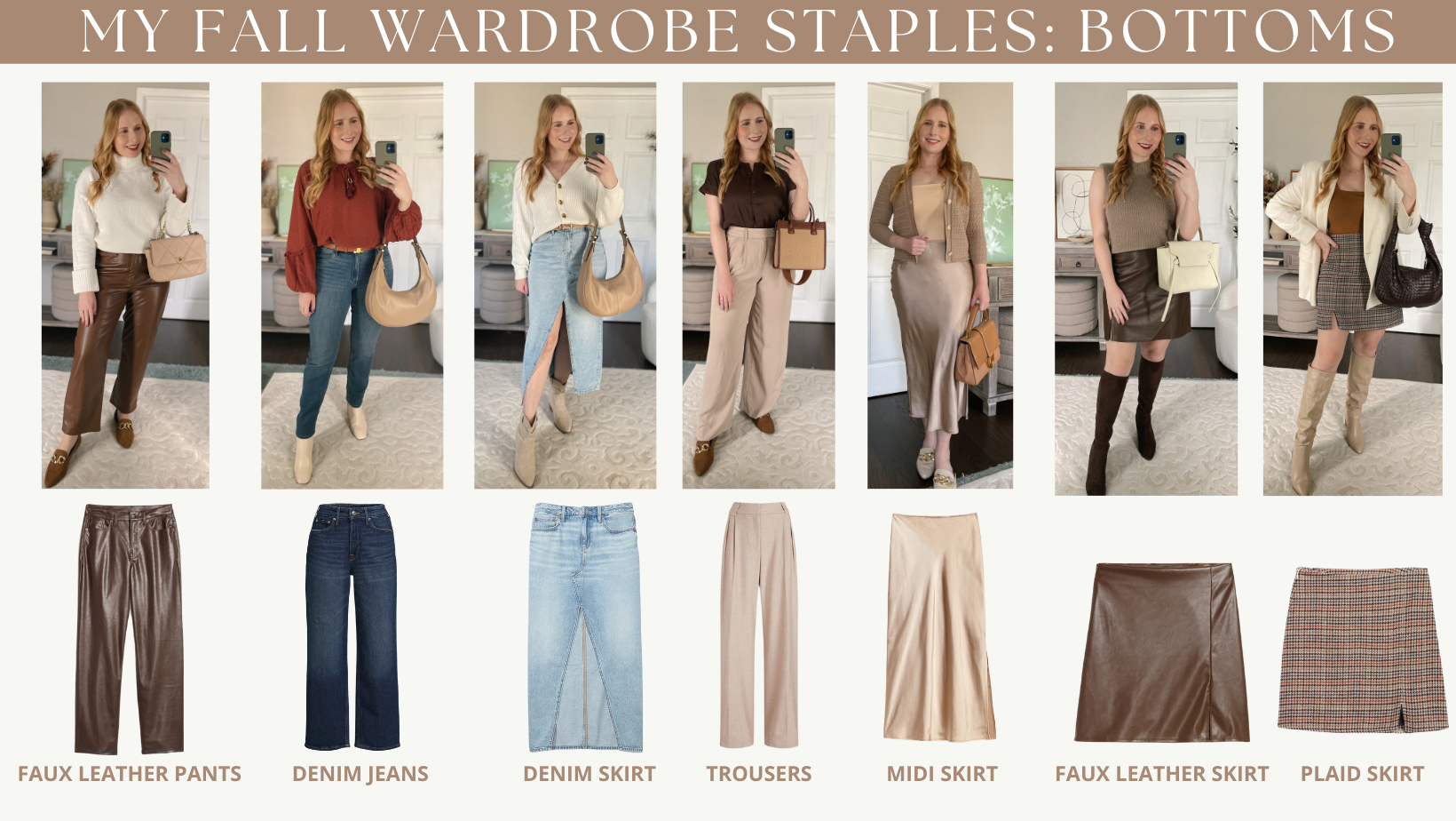 50+ Fall Capsule Wardrobe Essentials for 2023 - Affordable by Amanda shares fall staples and wardrobe essentials