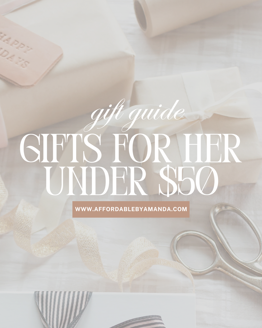 50 Holiday Gifts For Women in 2023 - Best Gifts for Under $50 - Affordable by Amanda shares gift ideas for women this holiday season