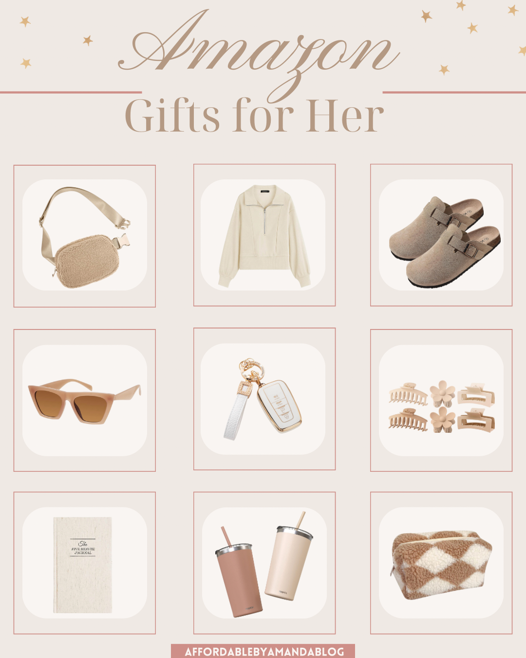 50 Holiday Gifts For Women in 2023 - Best Gifts for Under $50 - Affordable by Amanda shares gift ideas for women this holiday season