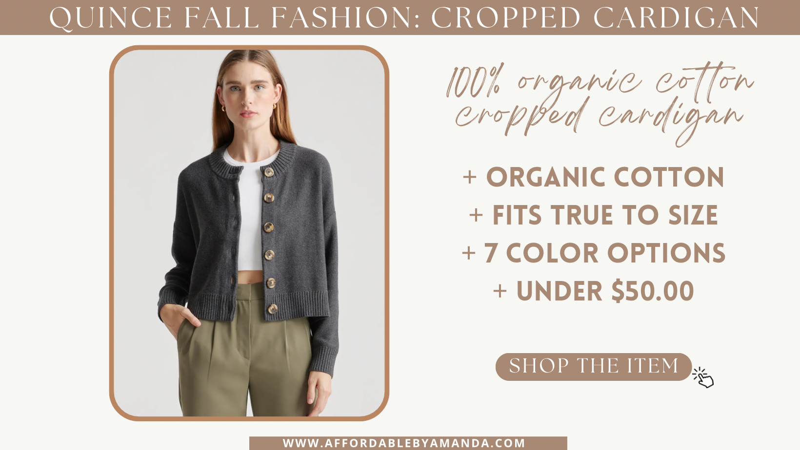 Quince Fall Fashion Finds - Affordable by Amanda